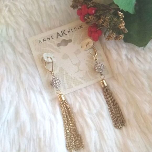 Anne Klein Ball Dangle Earrings - Picture 1 of 2
